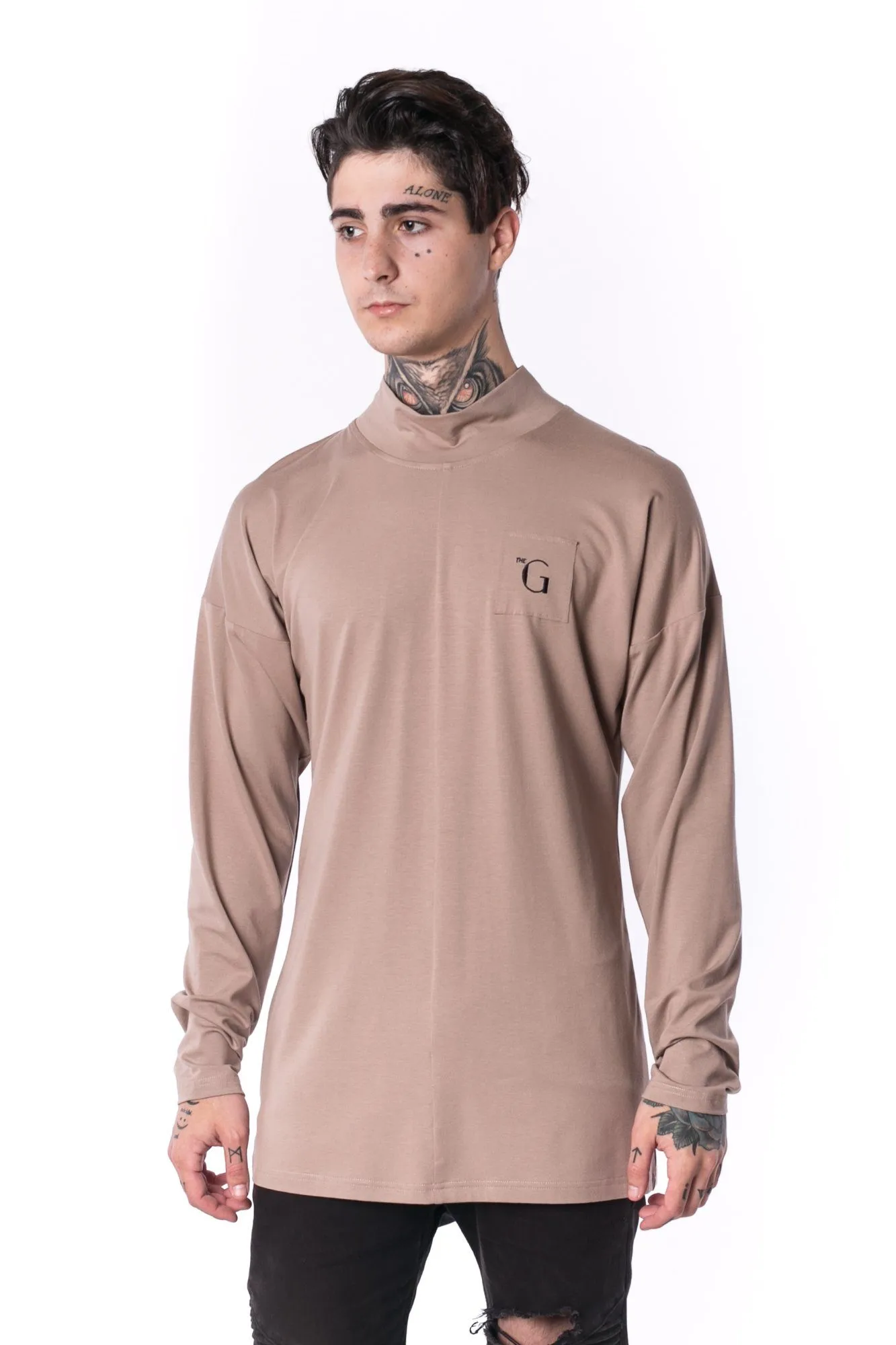 The Man Panelled Turtleneck 17 // mocca