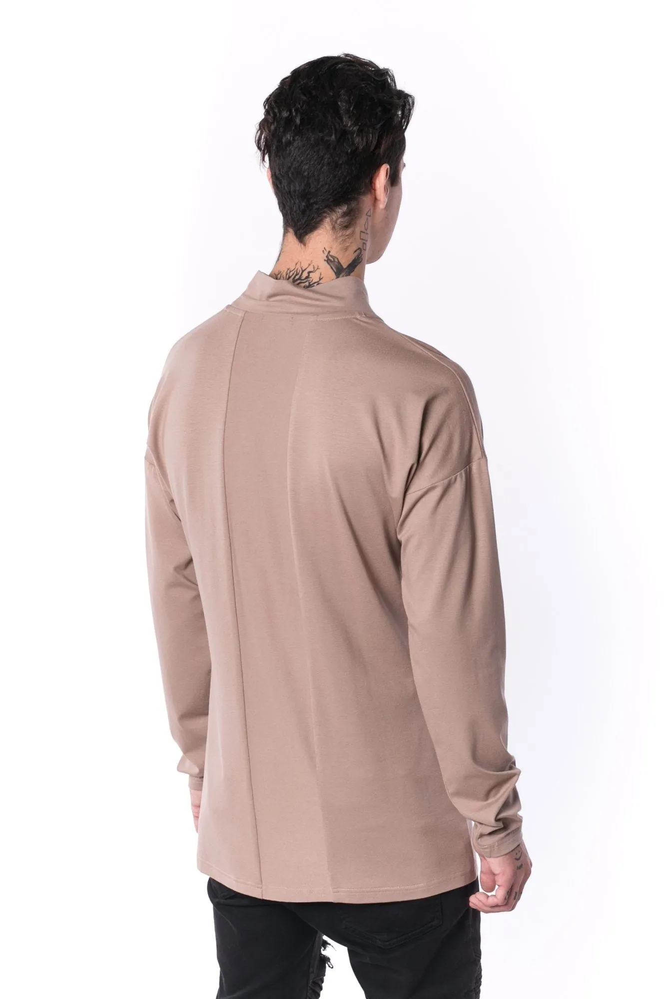 The Man Panelled Turtleneck 17 // mocca