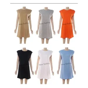 Turtle Extended Shoulder Shirt Dress.