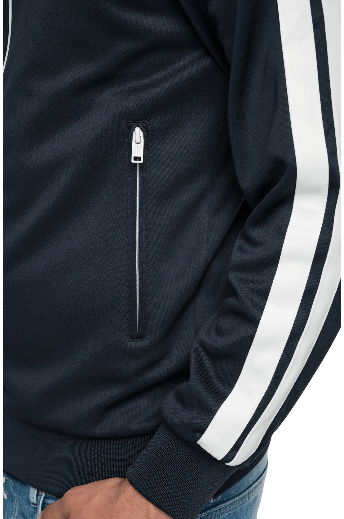 Turtleneck Full-Zipper Sweatshirt