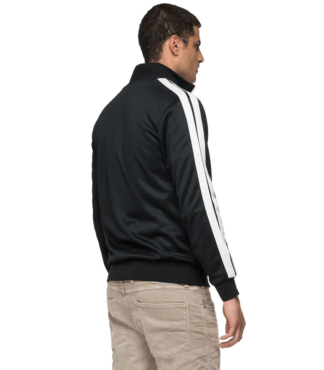 Turtleneck Full-Zipper Sweatshirt