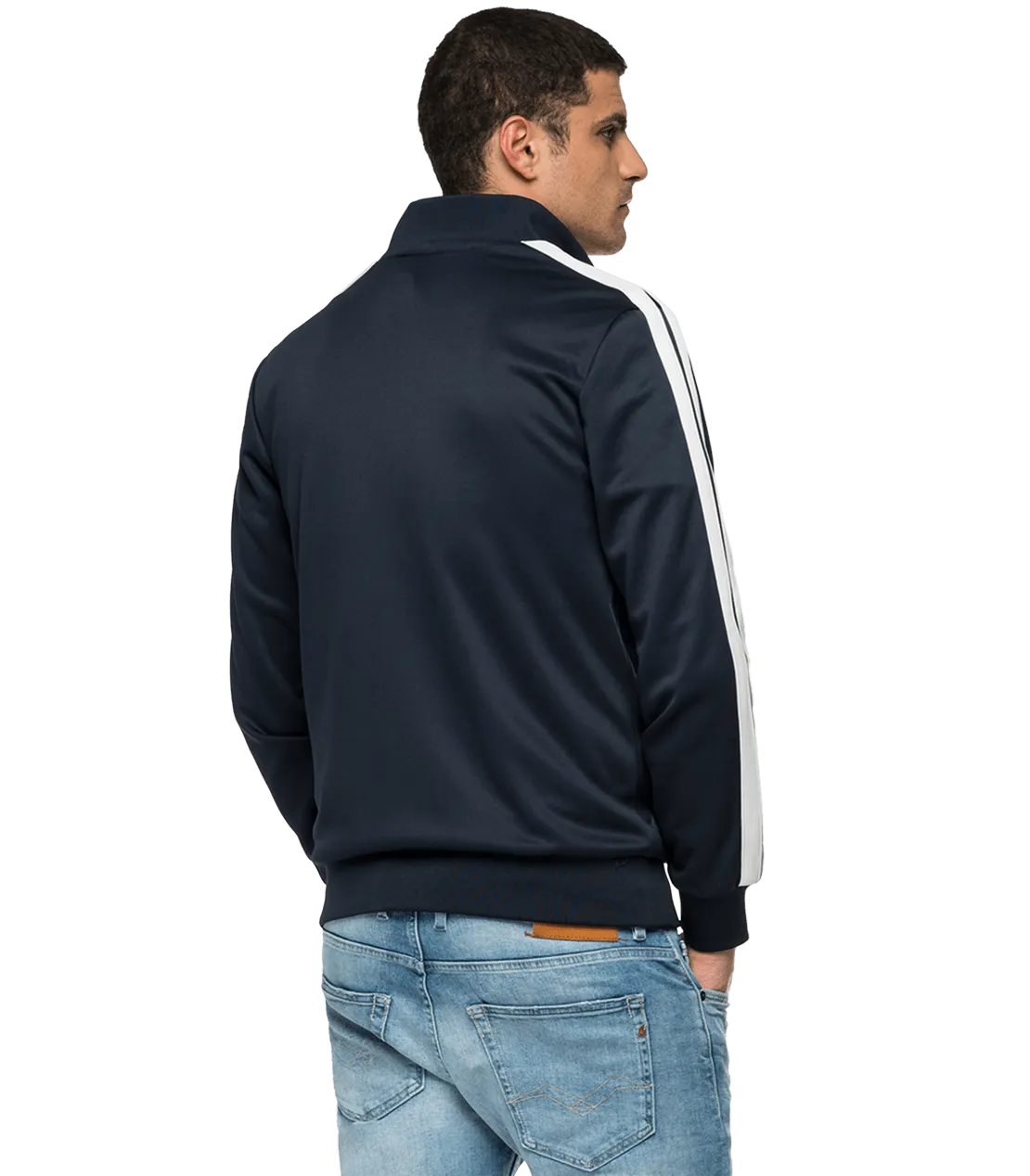 Turtleneck Full-Zipper Sweatshirt