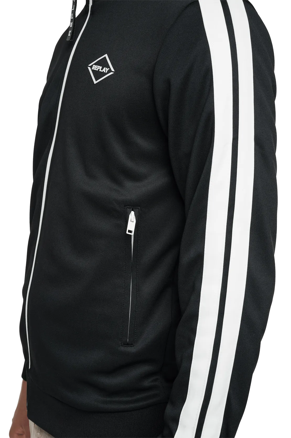 Turtleneck Full-Zipper Sweatshirt