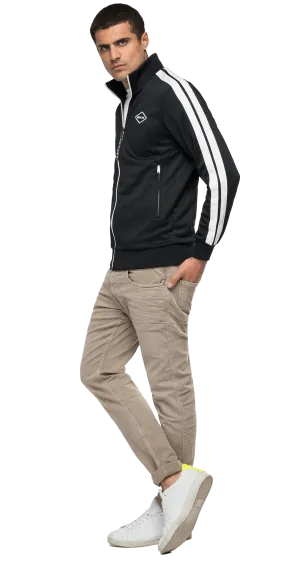 Turtleneck Full-Zipper Sweatshirt