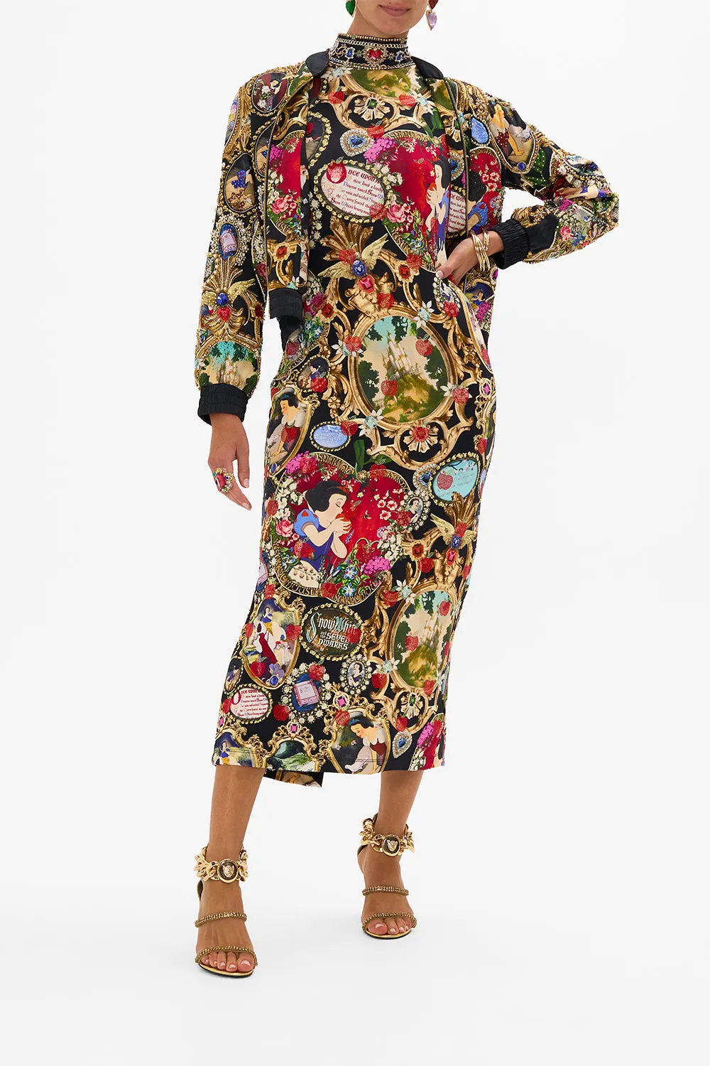 TURTLENECK JERSEY DRESS HAPPILY EVER AFTER