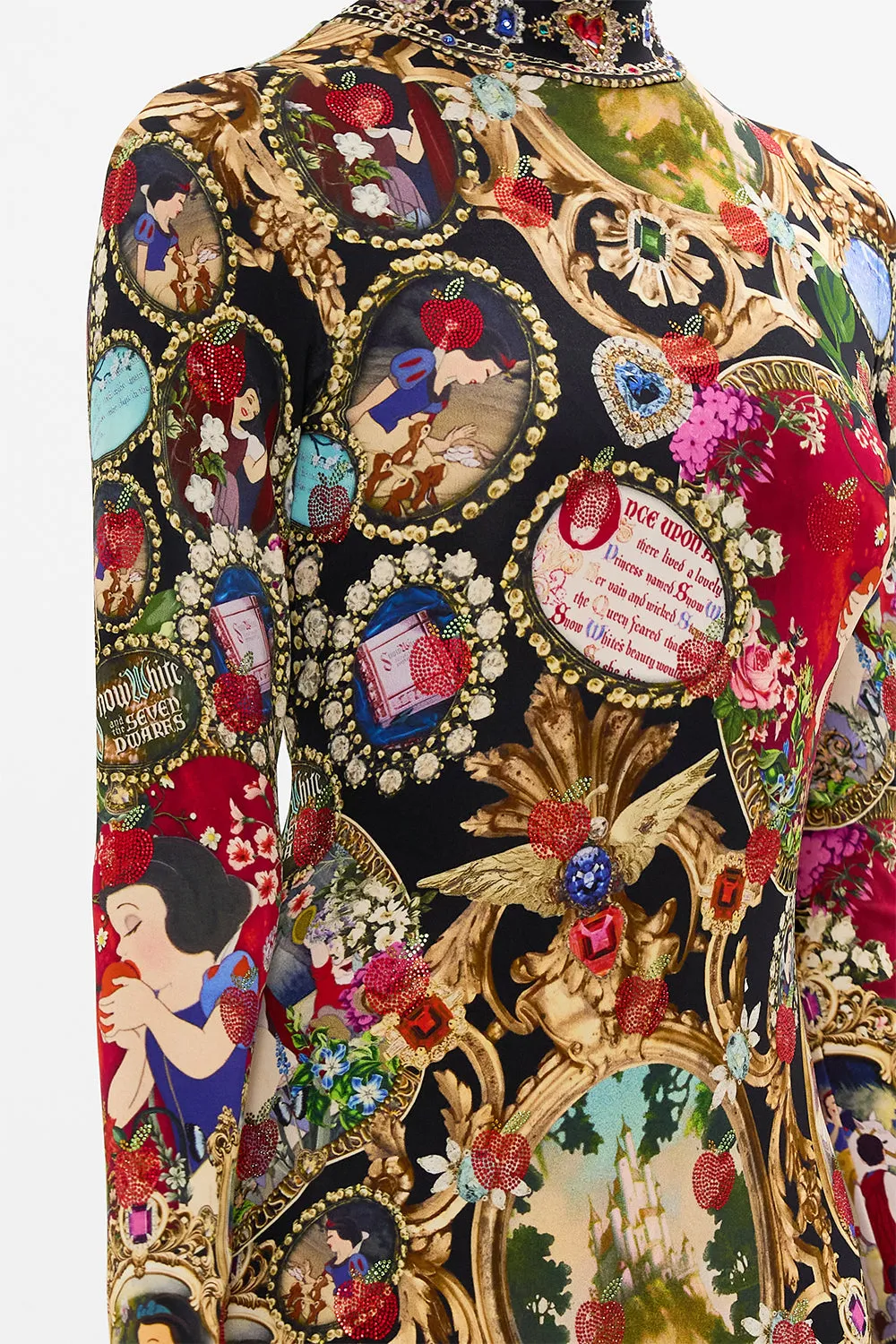 TURTLENECK JERSEY DRESS HAPPILY EVER AFTER