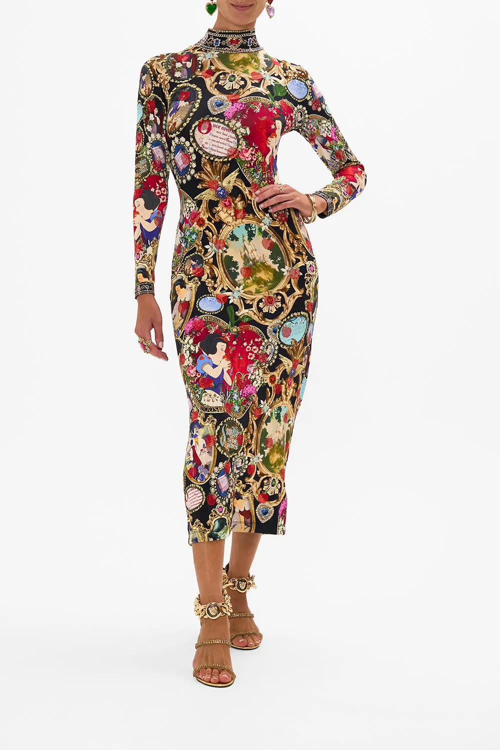 TURTLENECK JERSEY DRESS HAPPILY EVER AFTER