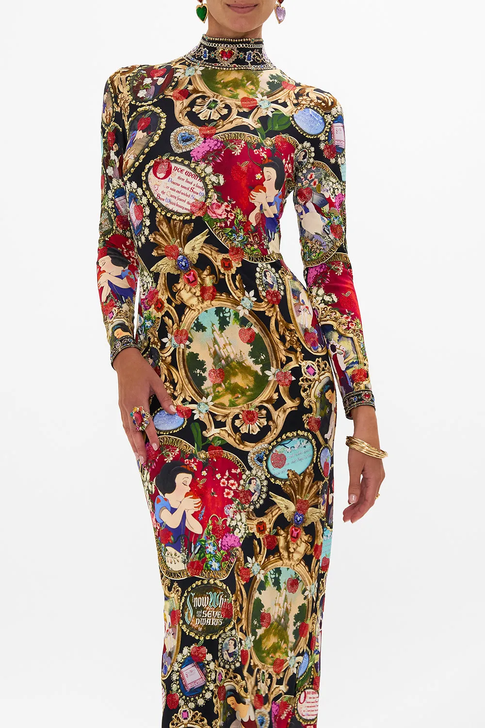 TURTLENECK JERSEY DRESS HAPPILY EVER AFTER