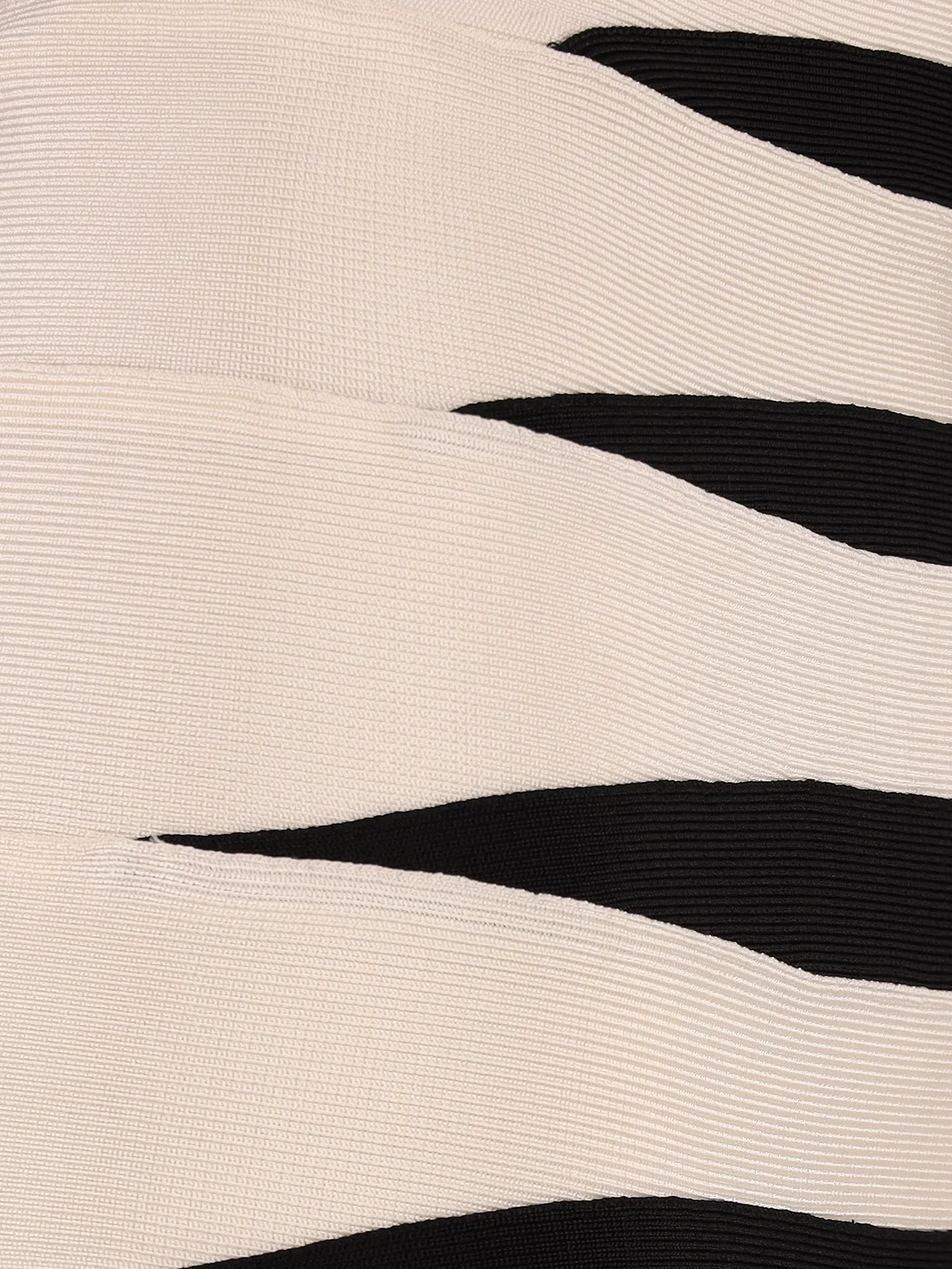 two-tone bandage pencil skirt