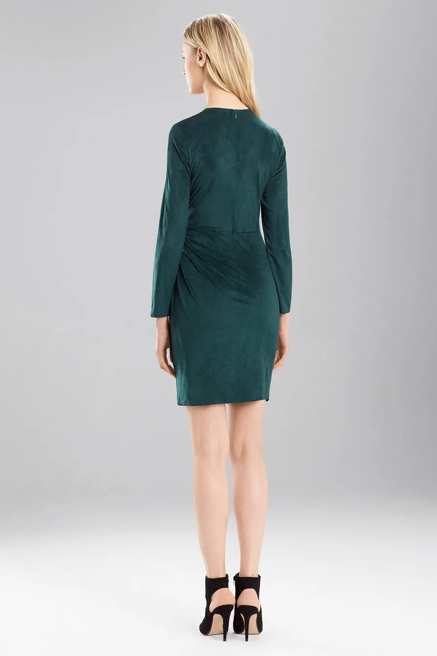 Ultra Suede Knot Wrap Dress