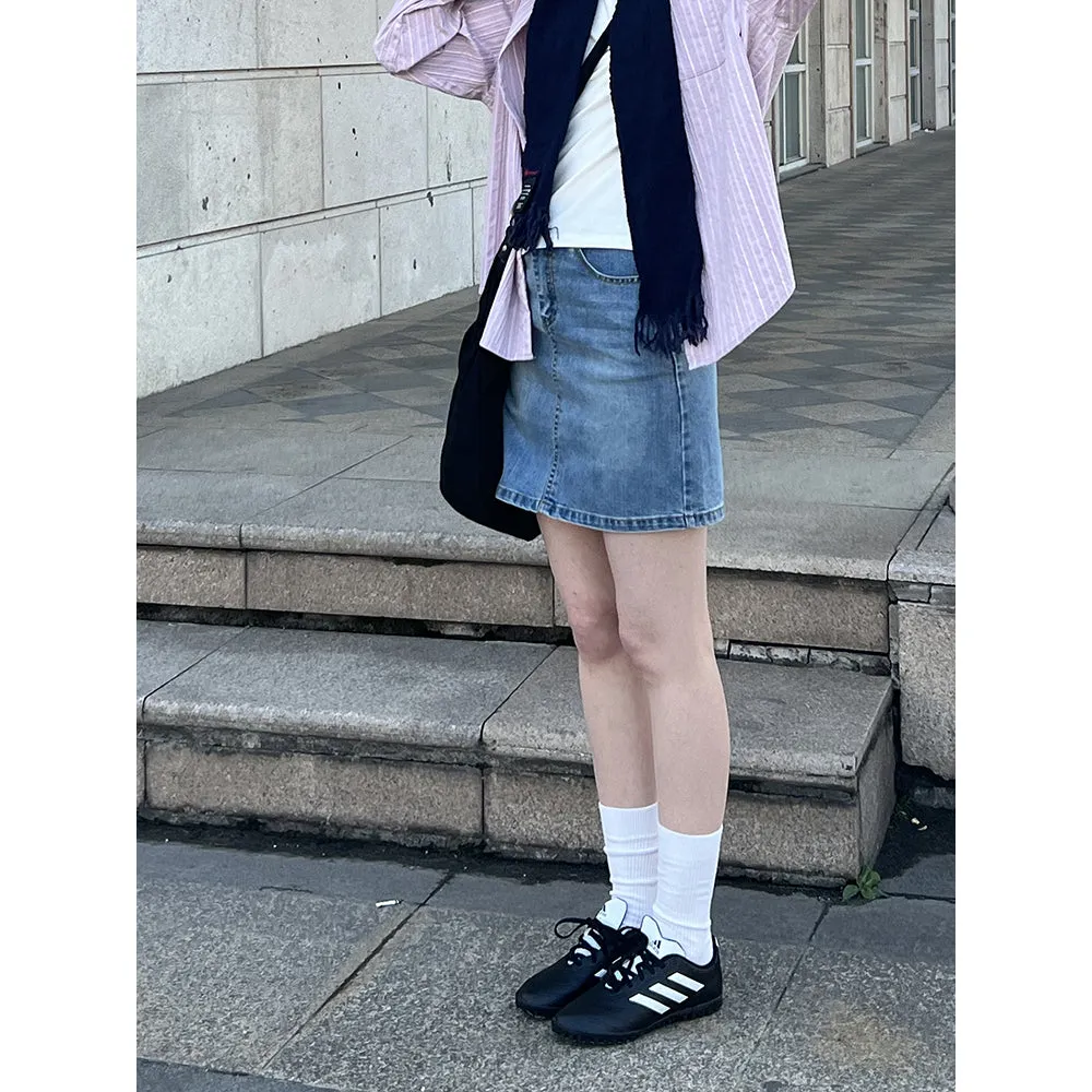 UNRETRO レトロストレートデニムスカート URT060