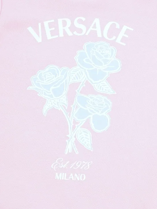 Versace   Cotton sweat dress w/ruffles 