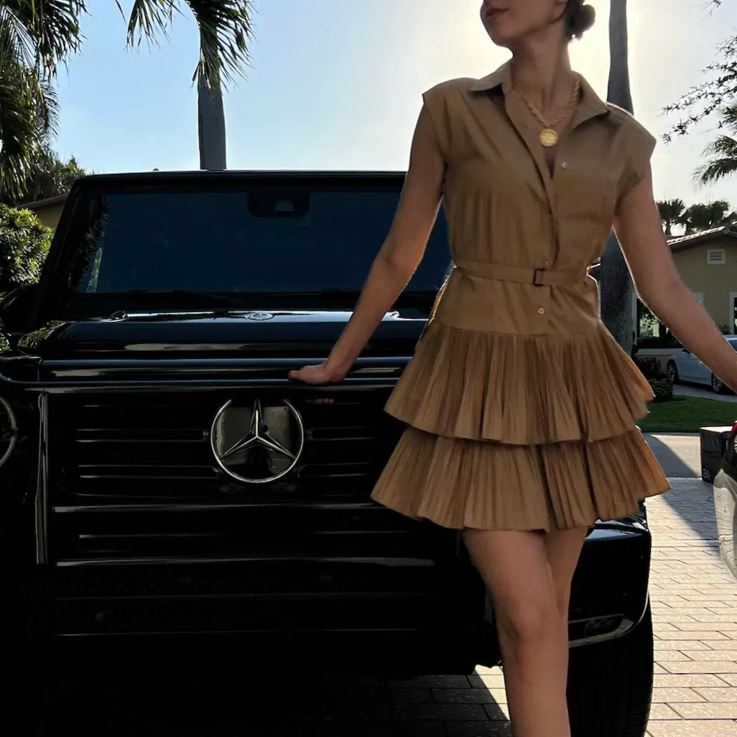 Walker Tiered Midi Dress