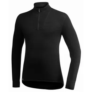 Woolpower Zip Turtleneck 200 Black | Buy Woolpower Zip Turtleneck 200 Black here | Outnorth