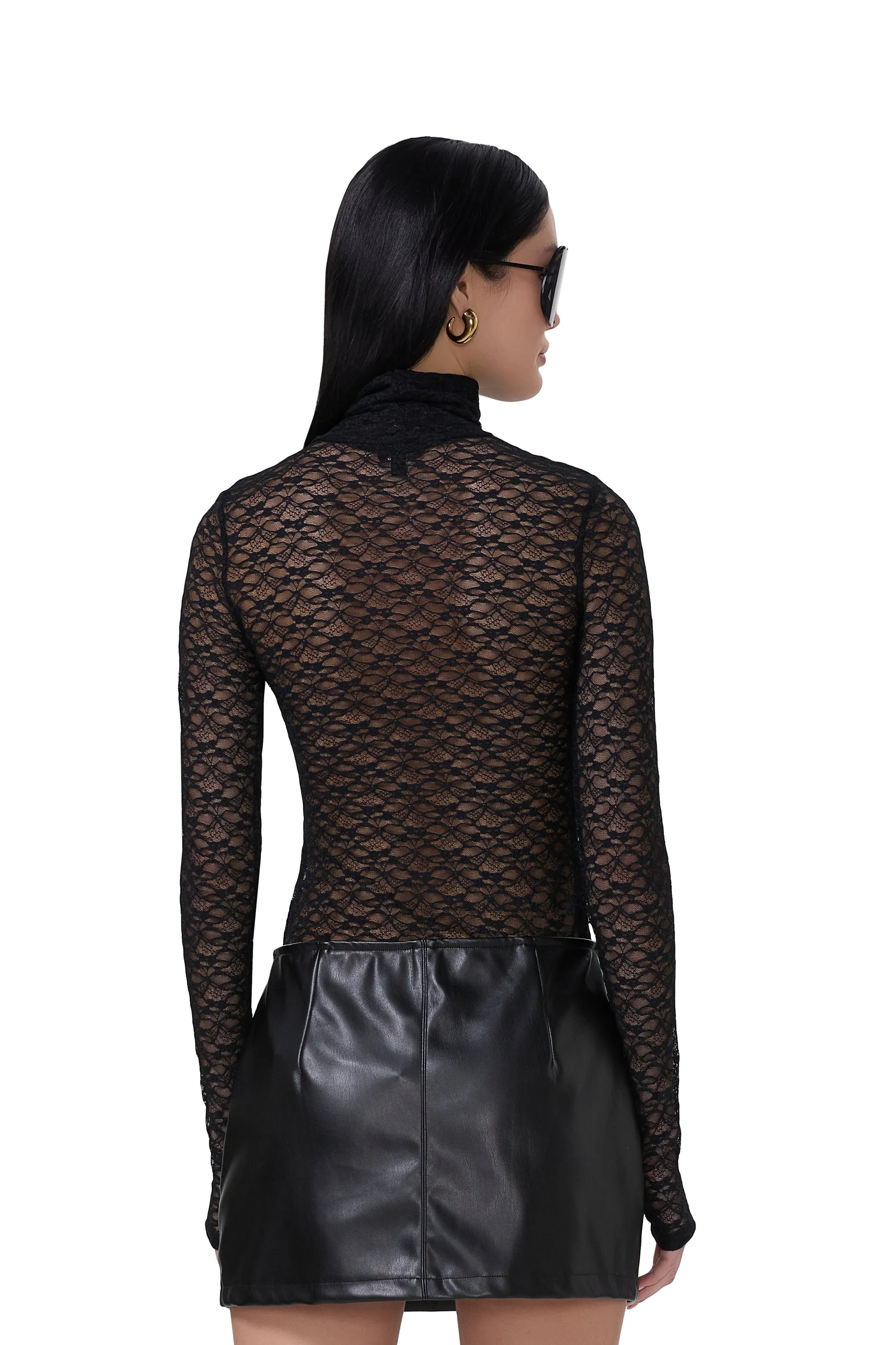 Zadie Lace Top - Noir